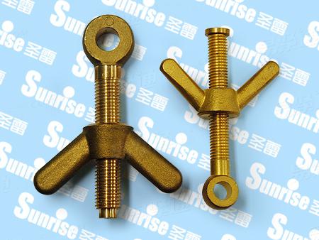 銅質澆鑄船用連接件  銅羊眼螺栓、銅羊角螺母組合件