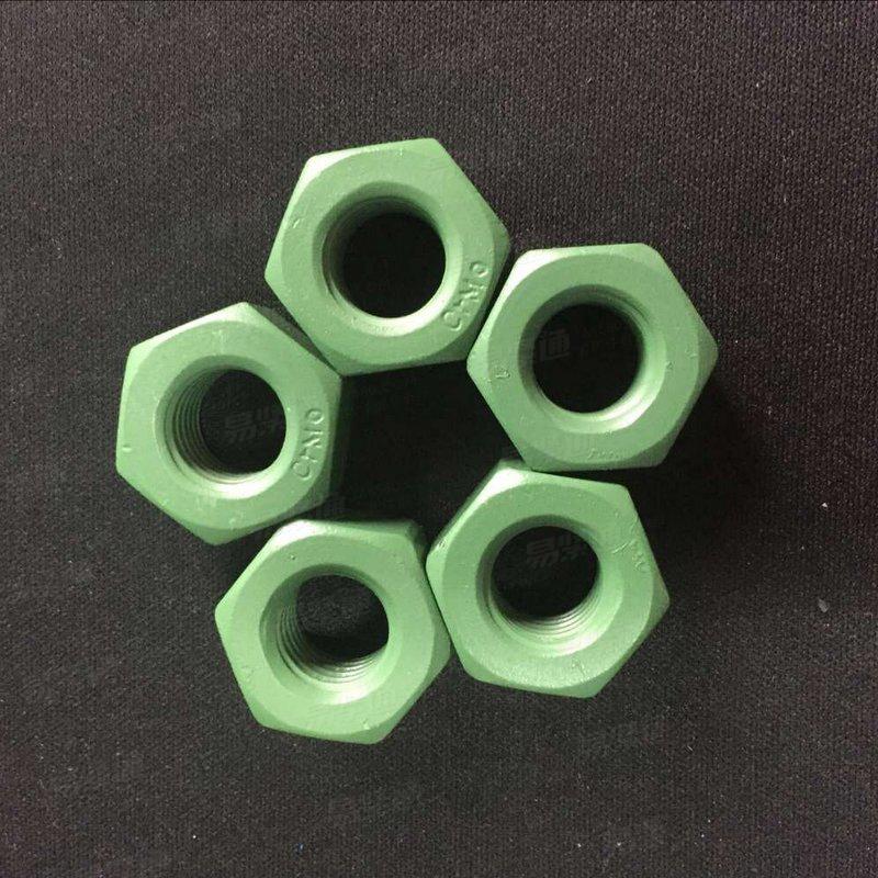2016新标准国标螺母 特氟龙螺母（军绿色螺母—颜色可定制）