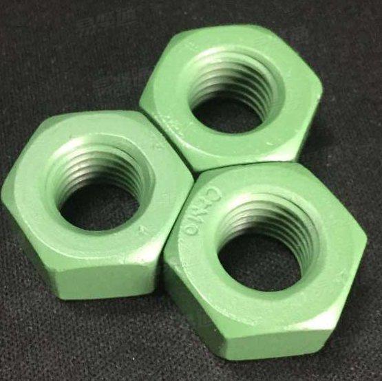 耐腐蚀特氟龙螺母GB1229高强度钢结构螺母 钢结构螺母 高强度螺母 重型螺母