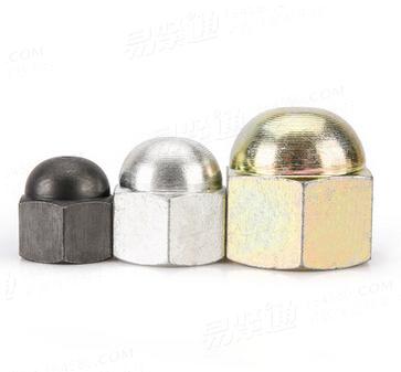 現貨供應一體式蓋型螺母 GB923鍍鋅優質蓋母 質量保證