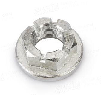 开槽凸缘螺母厂家直销 M33*1.5 盘Φ59.5*9厚（mm）开槽螺母 凸缘螺母