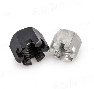 溫州螺母廠家直銷六角開槽螺母DIN935-3