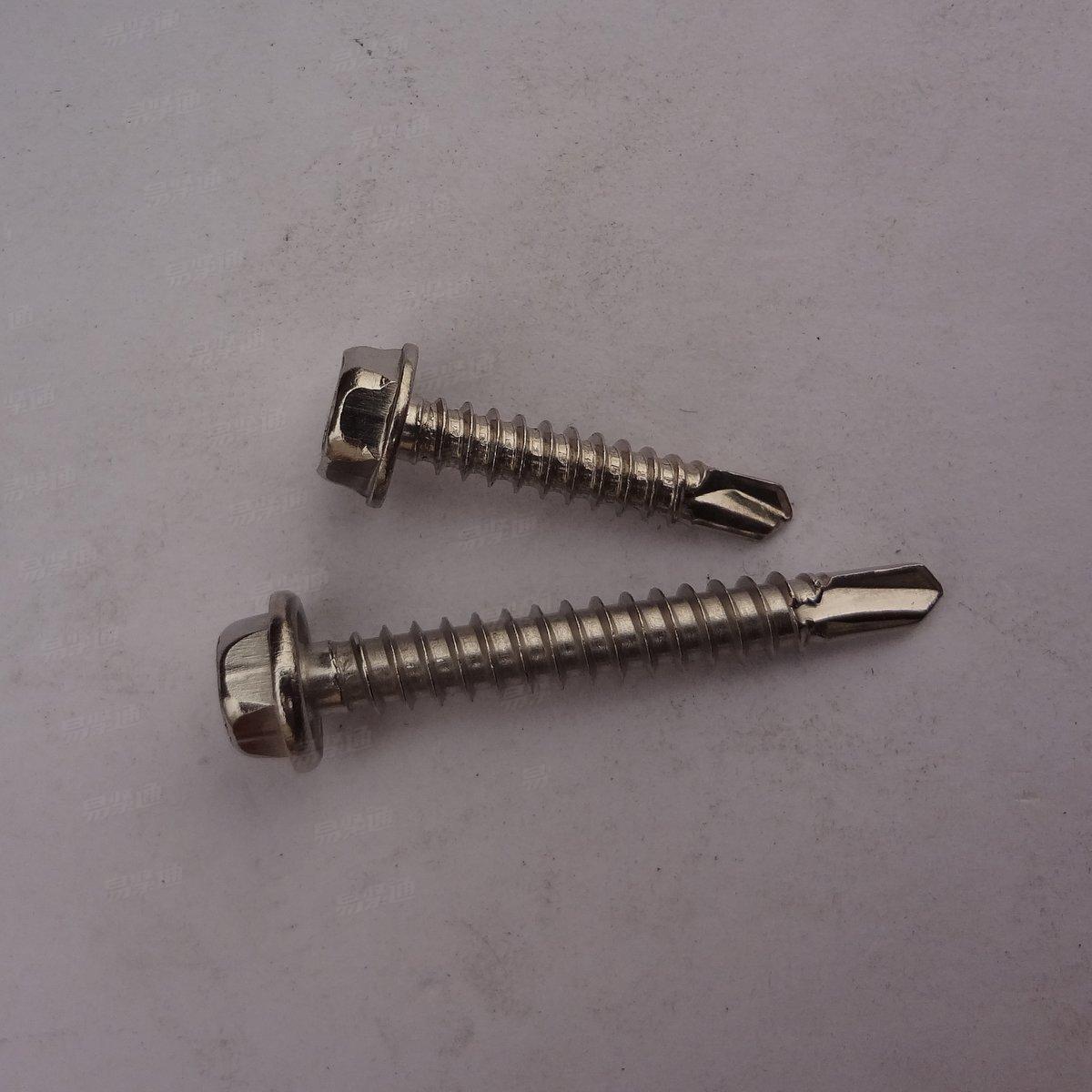 DIN7504不锈钢六角头钻尾螺丝