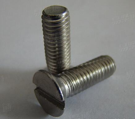 304不锈钢开槽沉头螺钉