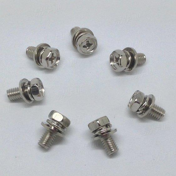 鍍鉻十字槽六角組合螺栓（三組合螺絲）