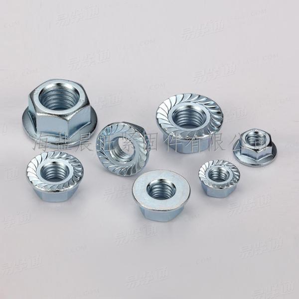 现货供应法兰螺母6923 6177普碳 中碳法兰面螺帽M8