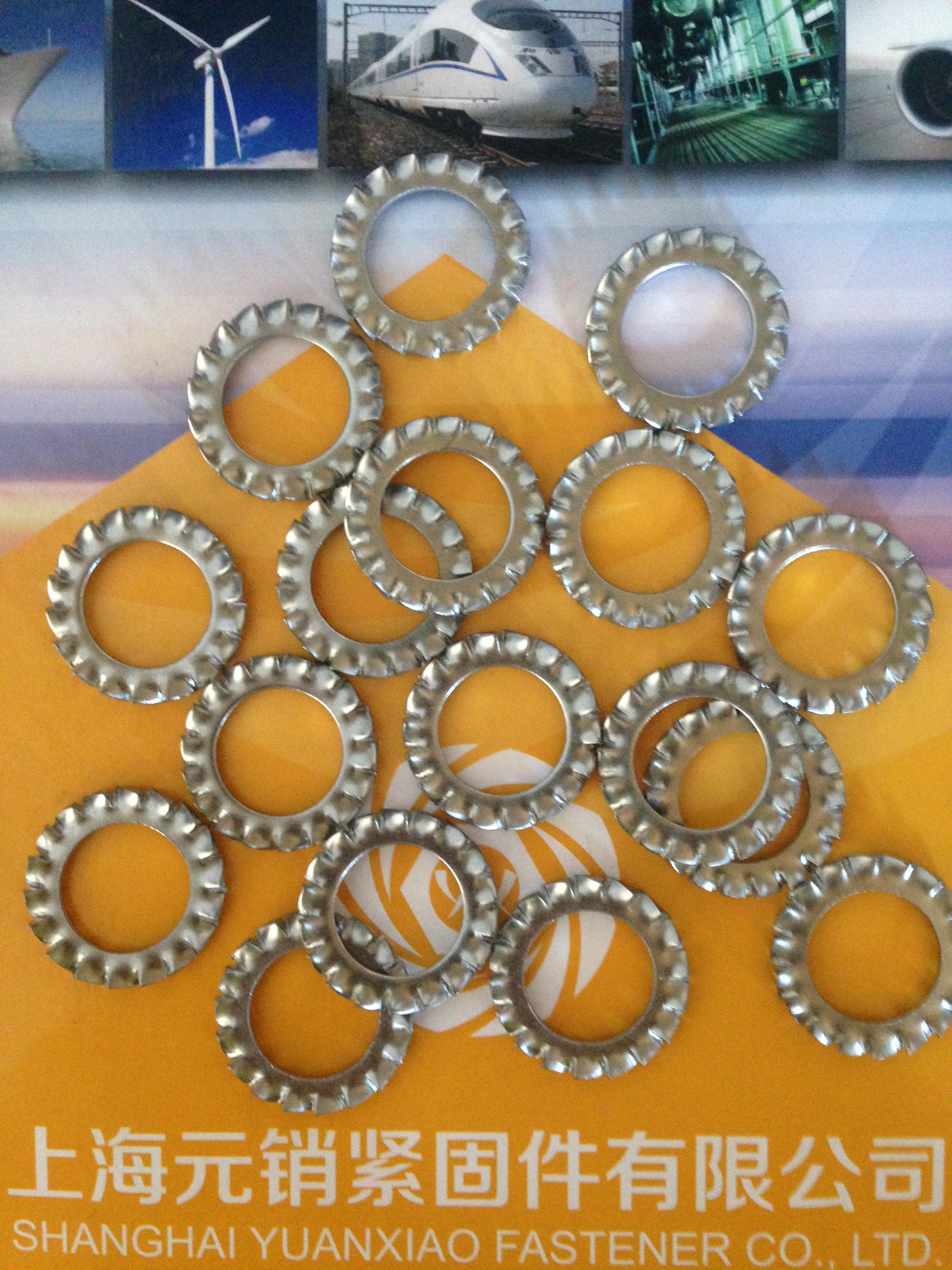 DIN德标 6798 - 1988 【外鋸齒鎖緊墊圈】 65Mn材料外鋸齒鎖緊墊圈