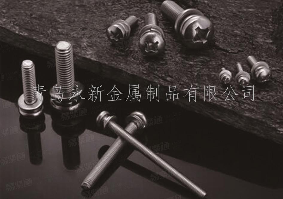 GB国标 9074.10 十字槽半沉头螺钉和锥形锁紧垫圈组合