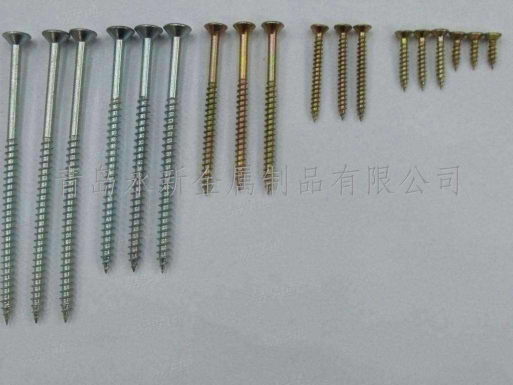 DIN德标 7505  米字槽沉头纤维板钉