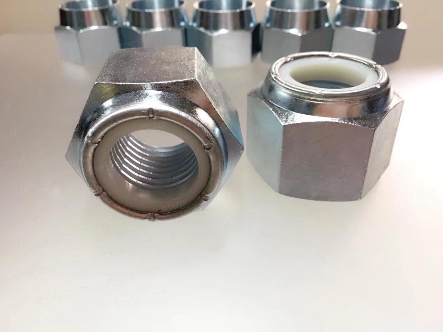 ASME18.16.6加大 45#//40C/35CrM 壓點非金屬嵌件六角鎖緊螺母 質量保證