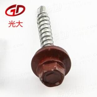 酒红色涂层自攻钉 厂家直销