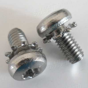 十字槽盤頭螺釘和外鋸齒鎖緊墊圈組合件