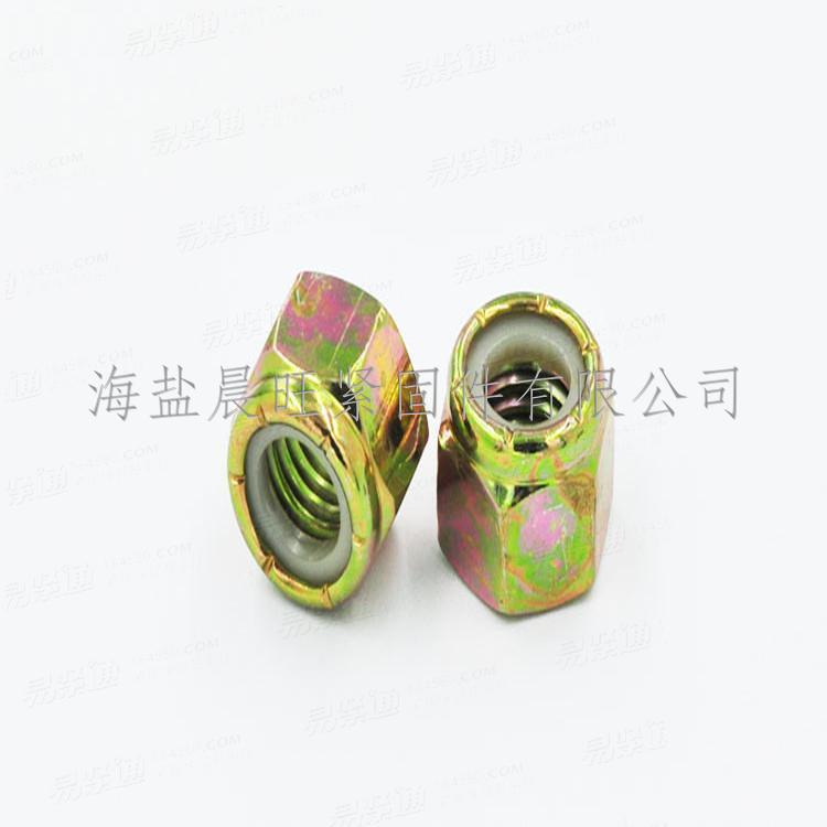 海鹽廠家供應美制六角鎖緊螺母 尼龍鎖緊螺母 非金屬鎖緊螺母