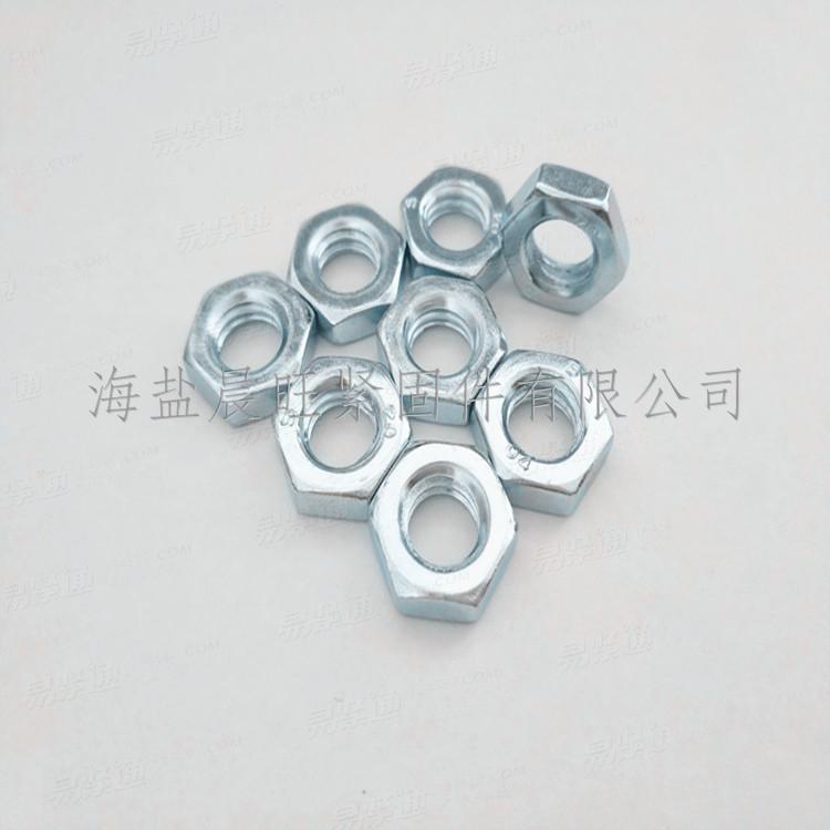 海鹽供應高品質薄型六角螺母DIN439-2-1987外六角薄型螺母