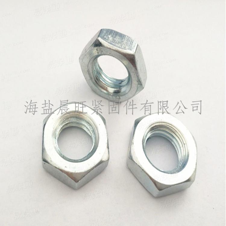 海鹽現貨供應439M12-2-1987外六角薄螺母19對邊6厚