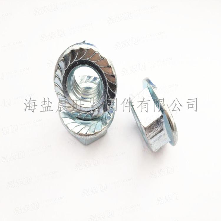 海盐厂家供应日标六角法兰螺母1190-2005 M10*1.25 14对边