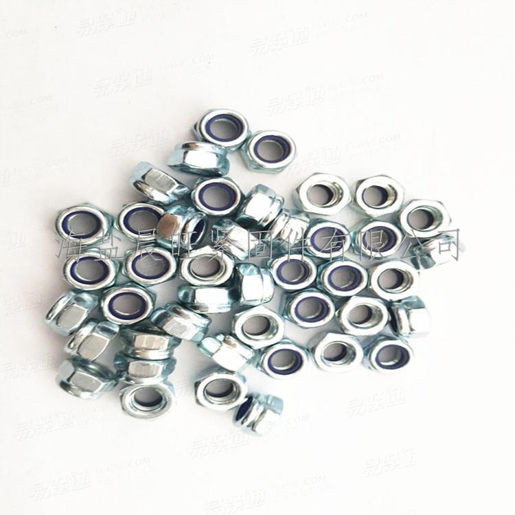 供應德標DIN985-1987非金屬嵌件薄型鎖緊螺母M5