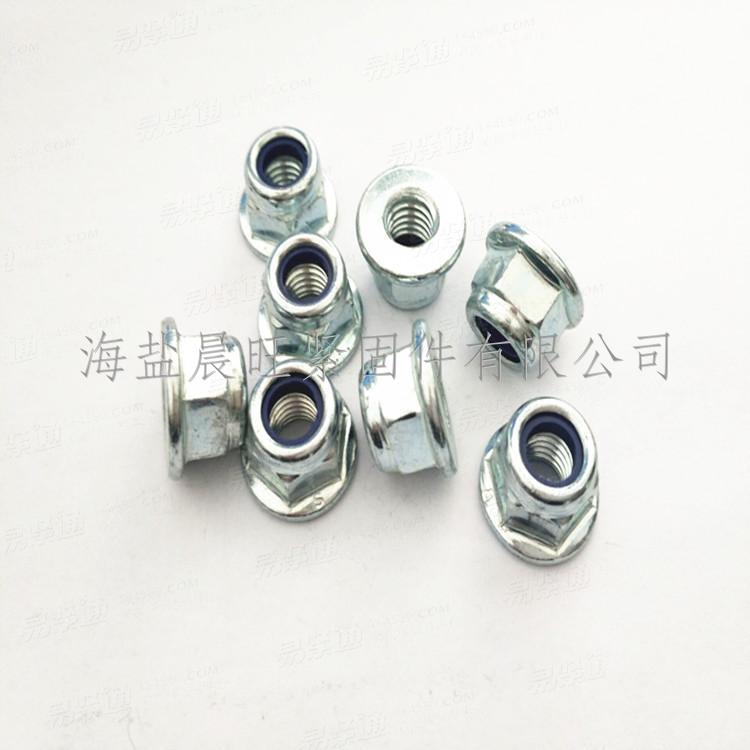 海鹽現貨供應DIN6926-1983M12*1.25細牙8級非金屬嵌件鎖緊六角法蘭螺母
