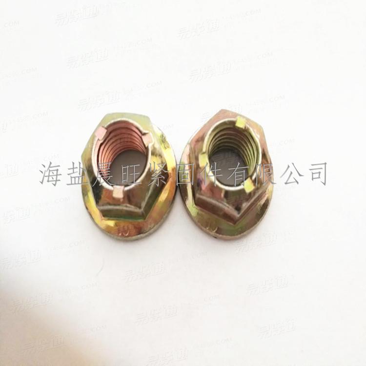 现货供应高强度细牙全金属六角法兰锁紧螺母6187.2-2000