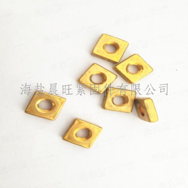 供應非标定制四方螺母10#24美制四方螺母銅螺母