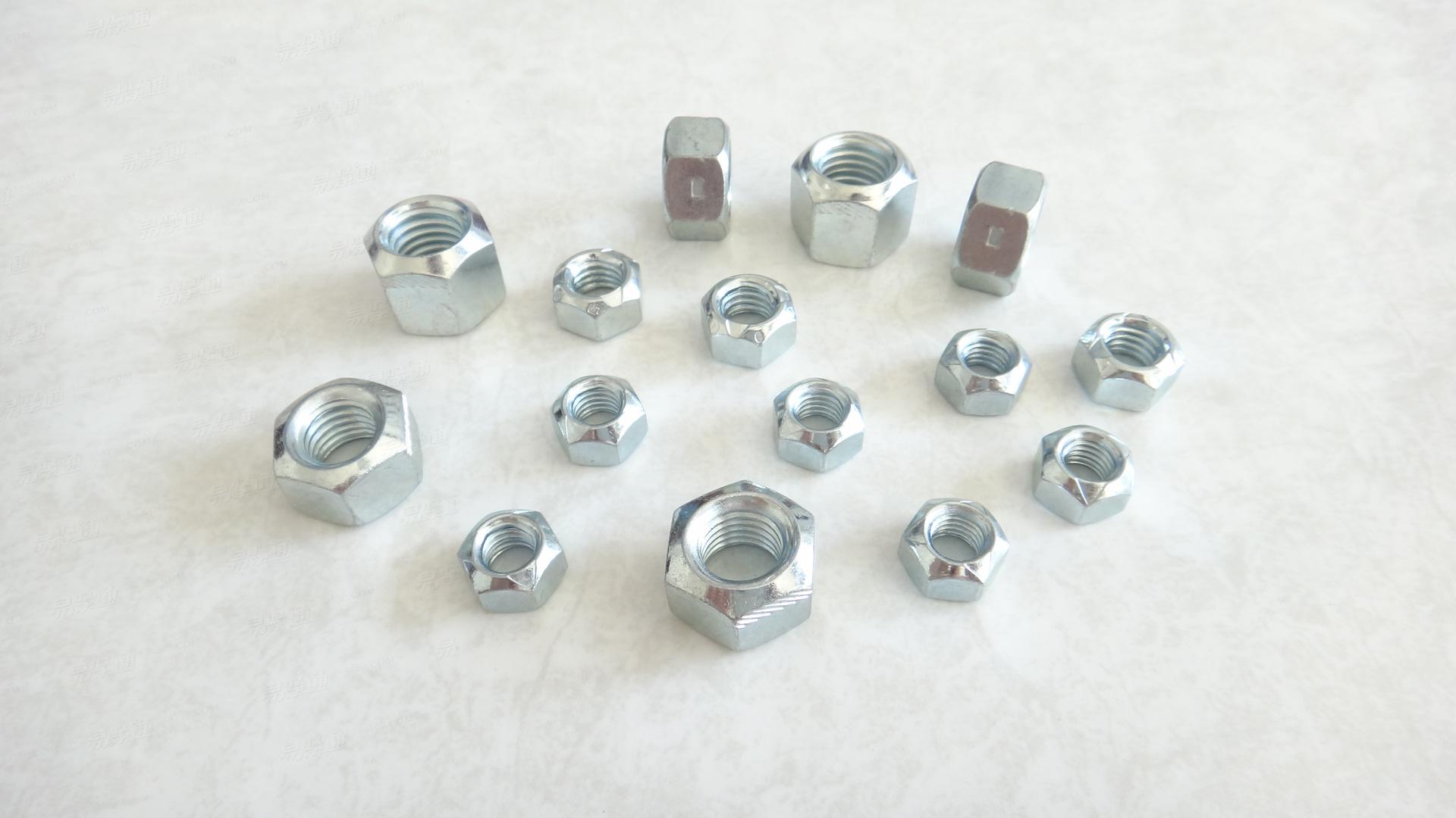 DIN980/GB6185全金屬六角壓點鎖緊螺母