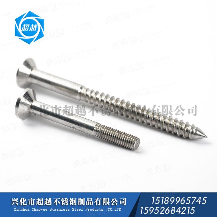 定制316 304 非标螺丝 非标沉头螺丝 沉头木牙螺丝 木牙螺丝