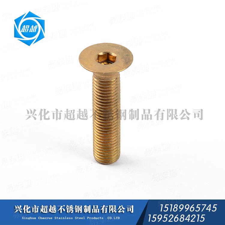 欢迎选购 不锈钢紧固件 六角螺丝 黄铜 沉头内六角螺丝