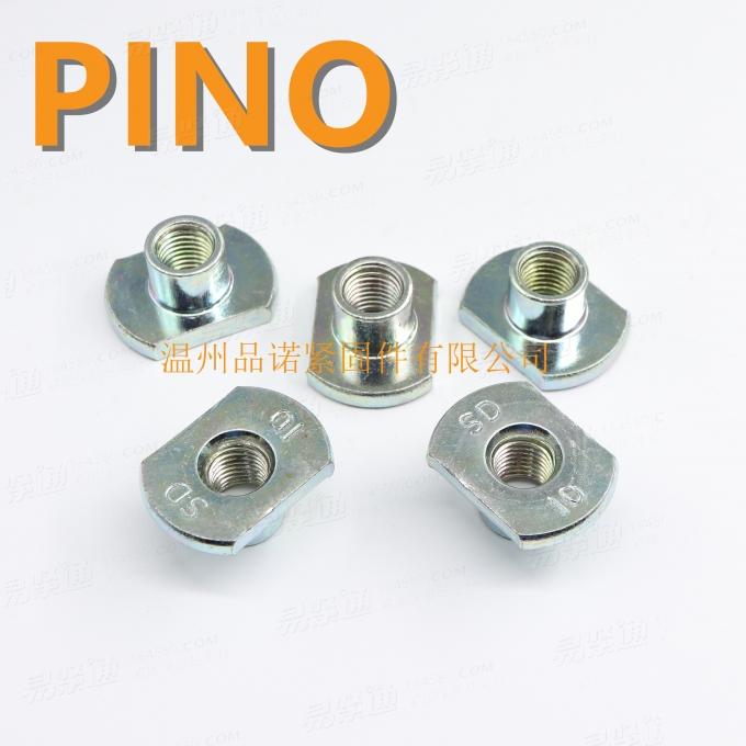 M12x1.5高強度10級法蘭切邊T帽T型螺母鍍鋅螺母