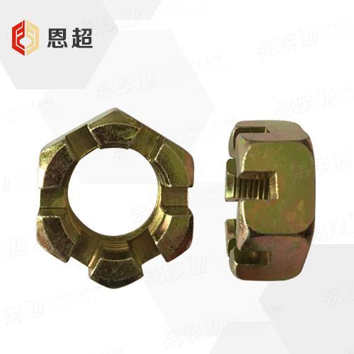 Q汽标代号 387C 【六角极细牙开槽薄螺母】