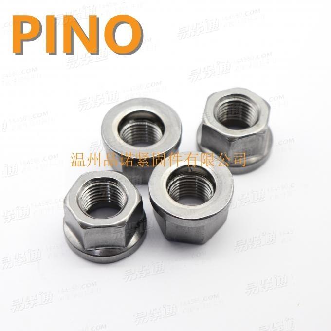 小法兰盘螺母M14x1.5x21x17六角法兰面螺母小盘M14x1.5