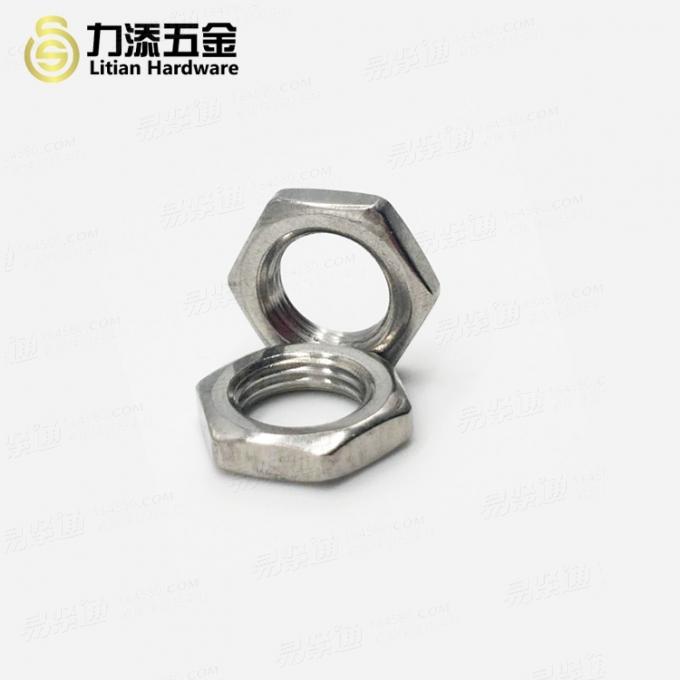 小六角特扁細牙螺母GB808