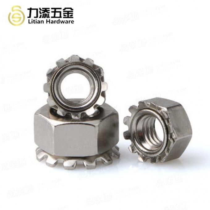 k帽 带齿锁紧螺母 k形螺帽