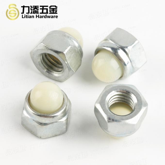 尼龍蓋形螺母DIN986袋帽(白色)