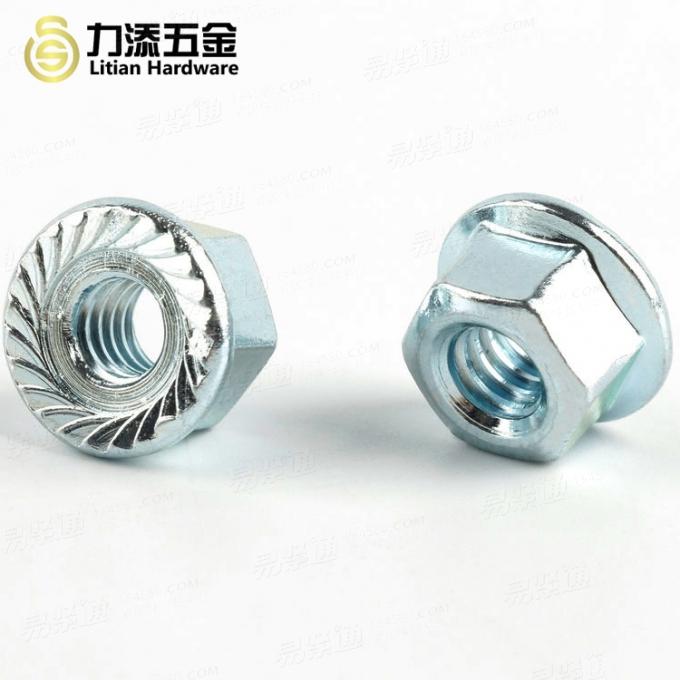 304不锈钢美制六角法兰螺母