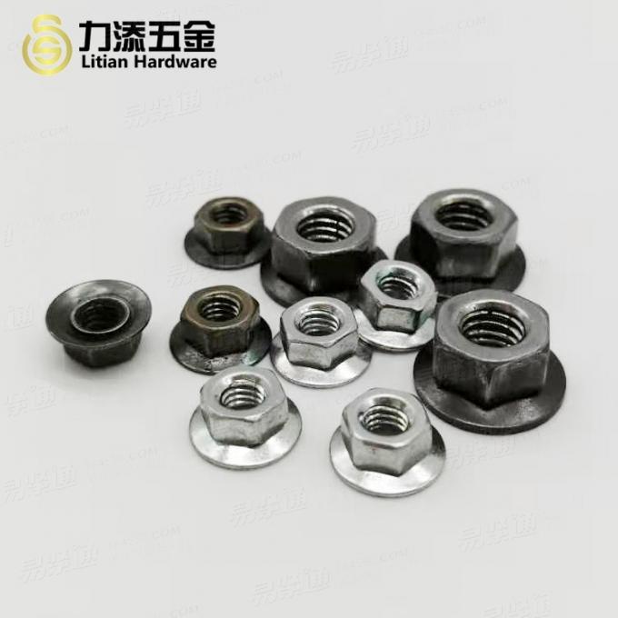 美制六角法蘭螺母（碳鋼本色）