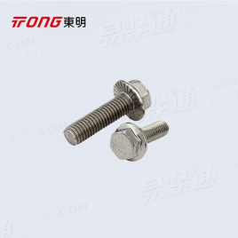 304不鏽鋼六角頭法蘭面螺栓螺絲GB5787/GB5789加大帶齒帶墊螺絲