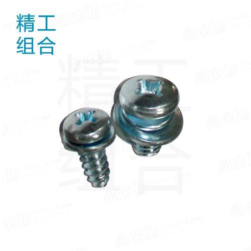 十字槽盘头螺钉和弹簧垫圈组合件