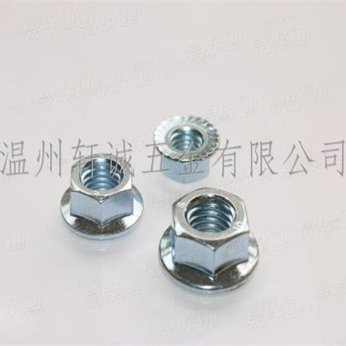 【主打】DIN6923高强度六角法兰面螺母8-10级平底/花底通止规