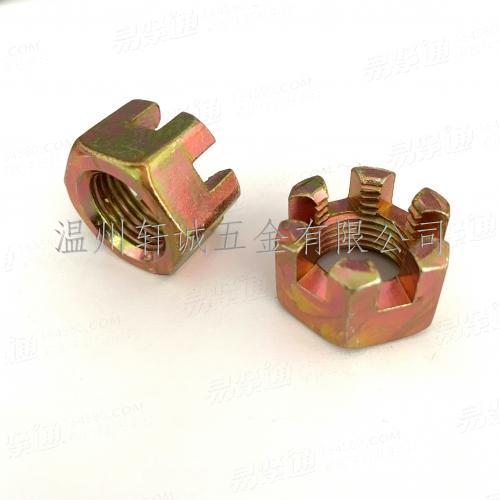 【主打】GB9459六角薄开槽螺母中碳钢8级