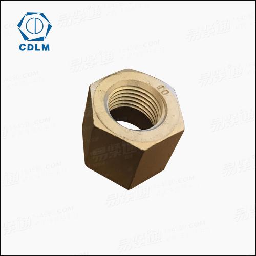 10级 镀锌 六角厚螺母 高强度大规格 GB55 钢结构螺母 高强度螺母 重型螺母