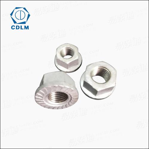 美制法蘭螺母  大六角法蘭螺母  六角法蘭帶防滑齒螺母