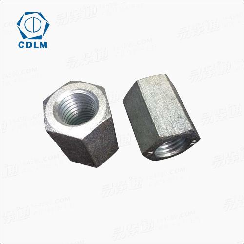 高强度10级六角厚螺母发黑   1.5D厚六角螺母