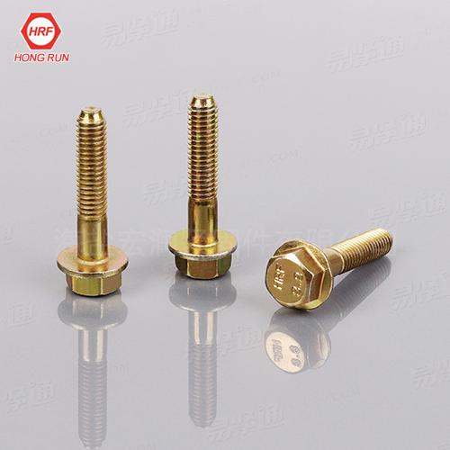 Q180高强度汽配法兰螺丝 六角法兰面螺栓