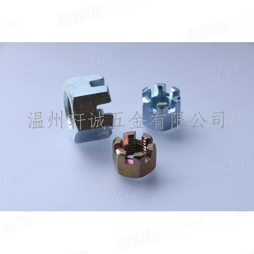 【全規格現貨】GB9459六角薄開槽螺母中碳8級通止規