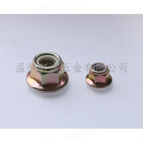 厂家现货GB6183.2六角法兰面细牙尼龙防松螺母