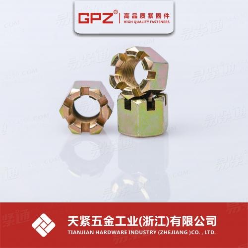 [意大利]  UNI 5593-1976 A级 六角开槽螺母