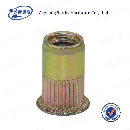 YJT3005滚花平圆头圆柱铆螺母