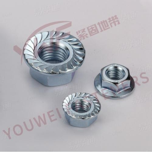法蘭面螺母 帶齒螺帽 ISO 4161 - 2012
