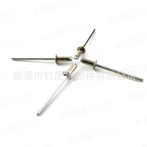厂家直销 全不锈钢拉钉 开口型圆头抽芯铆钉 全钢拉铆钉DIN7337