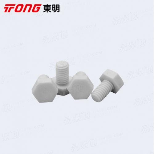 PP聚丙烯全螺纹六角头螺栓 塑料绝缘耐酸碱腐蚀